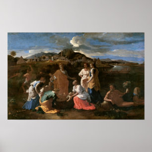Poster Moses salvou da água, 1647