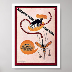 Pôster Mosquito Proff sua casa