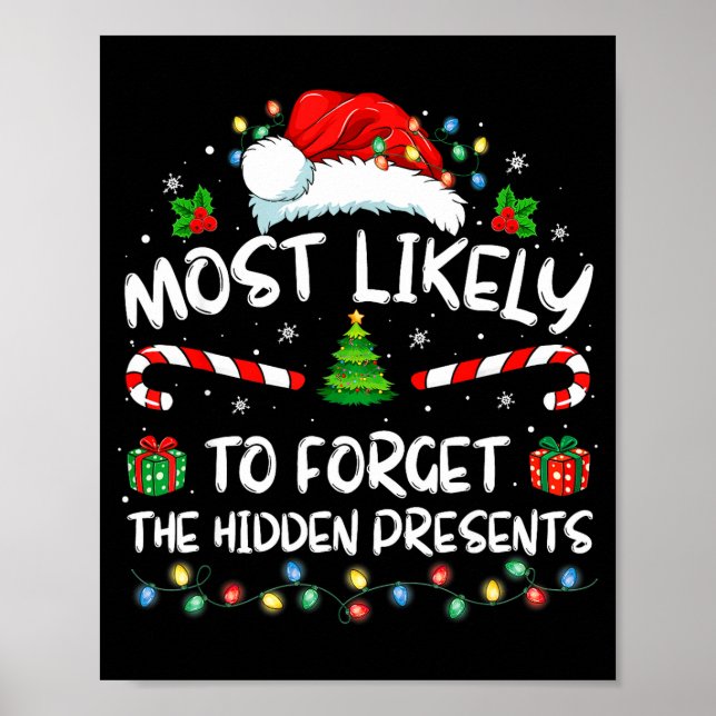Poster Most Likely To Forget The Hidden Family Christmas  (Frente)