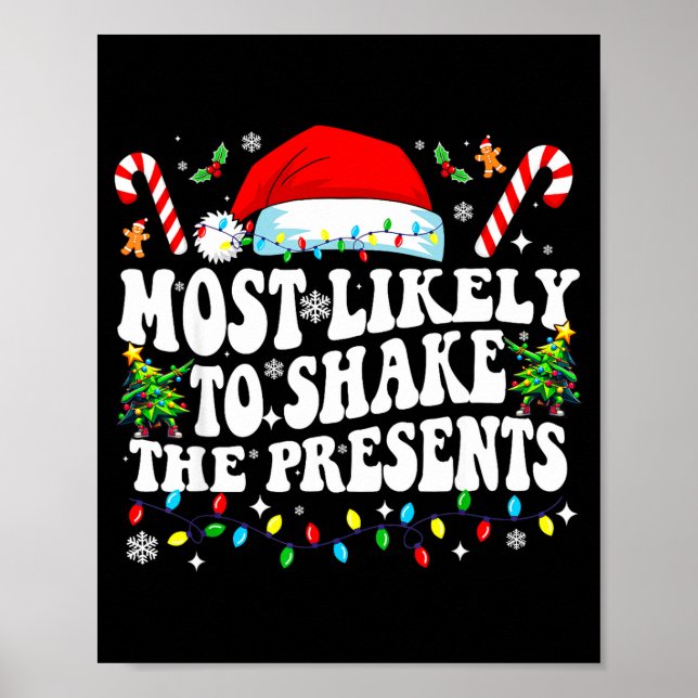 Poster Most Likely To Shake The Funny Matching Family  (Frente)