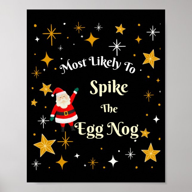 Poster Most Likely To Ske The Egg Nog  (Frente)