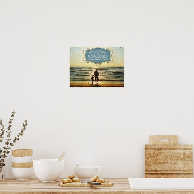 Poster Most Precious Gift Parents Can Give (Cozinha)