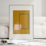 Poster Mostarda Geométrica Moderna do Século Médio minima<br><div class="desc">Adicione um toque de sofisticação ao seu espaço com esta poster de arte moderna do século médio minimalista. Apresentando formas geométricas ousadas em amarelo-mostarda, rosa e marinho, este design capta as linhas limpas e a sensação retrógrada da estética do século médio. Ideal para a decoração moderna em casa, esta peça...</div>