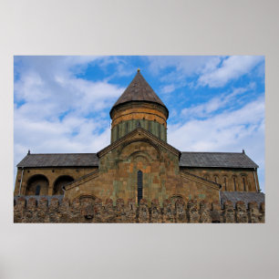 Poster Mosteiro de Svetistkhoveli Mtskheta Georgia