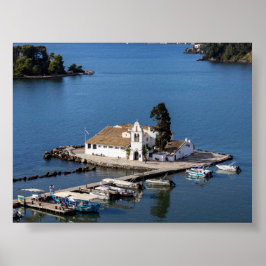 Poster Mosteiro de Vlacherna em Corfu