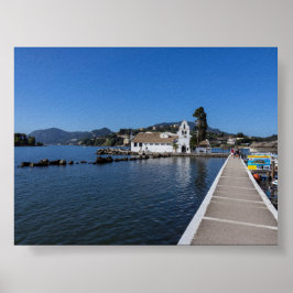 Poster Mosteiro de Vlacherna em Corfu