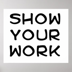 Pôster Mostrar o seu trabalho