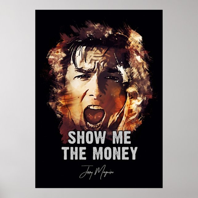 Poster Mostre-me o Money Jerry Maguire (Frente)