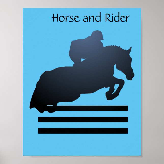 Poster Mostre o jumper limpando um obstáculo. (Frente)