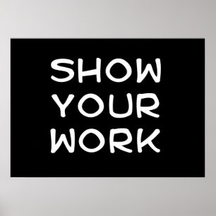 Poster Mostre seu trabalho