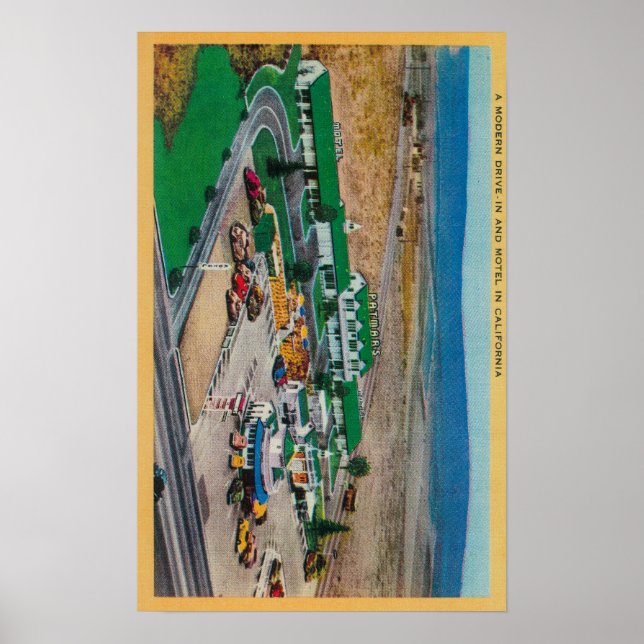 Pôster Motel Patmars e Drive-InState moderno (Frente)