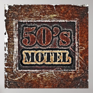 Pôster Motel Vintage 50