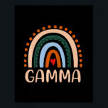 Poster Mother Art | Gamma Rainbow Grandma Cute Birthday<br><div class="desc">Mother Art | Gamma Rainbow Grandma Cute Birthday</div>