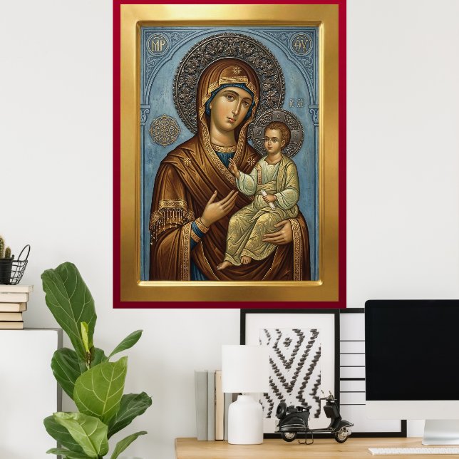 Poster Mother of God (Escritório em casa)