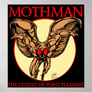 Poster Mothman: A Lenda do Agradável Ponto