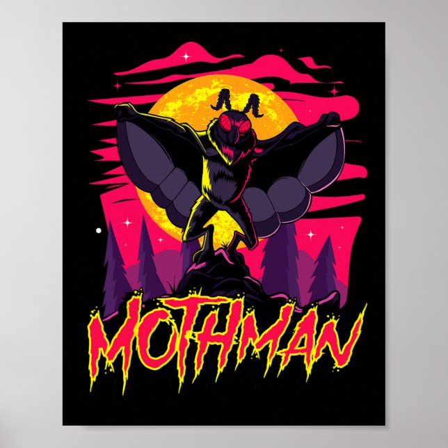 Poster Mothman Movie Divertido Criptid Halloween Mmestrad (Frente)