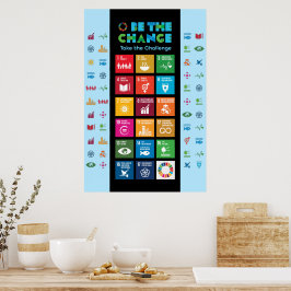 Poster Motivação corporativa elegante 24"x36" grande