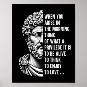 Poster Motivação da Camisa Estática do Filósofo Marcus Au