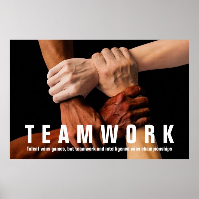 Poster Motivação da cotação Inspiracional do trabalho em  (Frente)