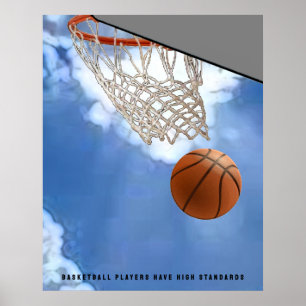 Poster Motivação de Basquete
