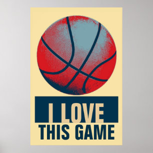 Pôster Motivação de Basquete de Pop de Arte com Estilo