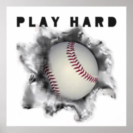 Poster Motivação de Beisebol