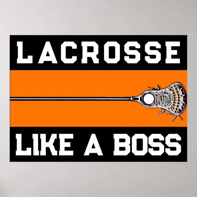 Poster Motivação de Lacrosse (Frente)