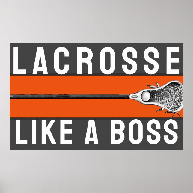 Poster Motivação de Lacrosse (Frente)
