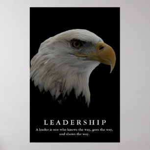 Poster Motivação de Liderança Águia Americana