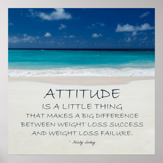 Poster Motivação de perda de peso: Pronta para praia 01 (Frente)