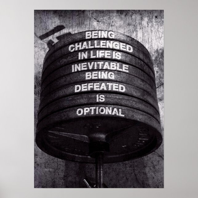 Pôster Motivação de Workout (Frente)