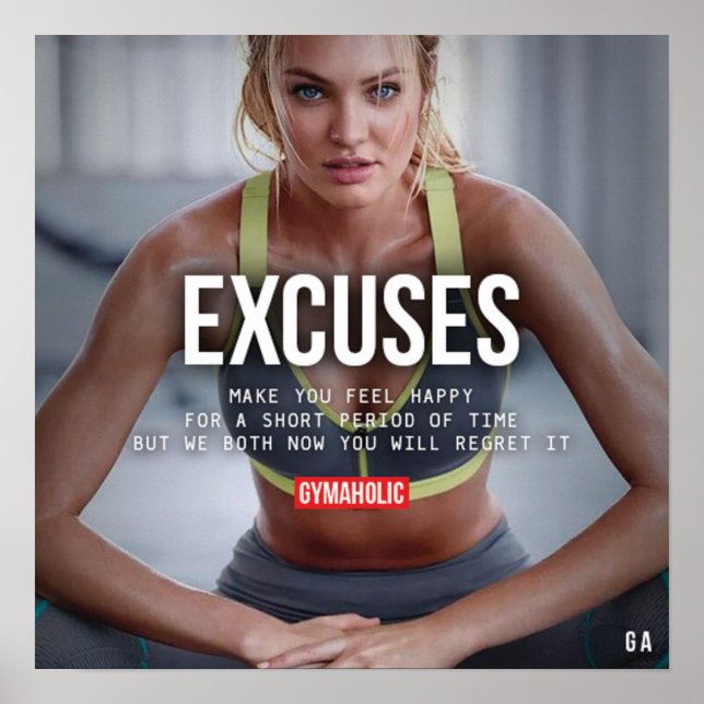 Pôster Motivação de Workout (Frente)