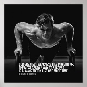 Poster Motivação de Workout