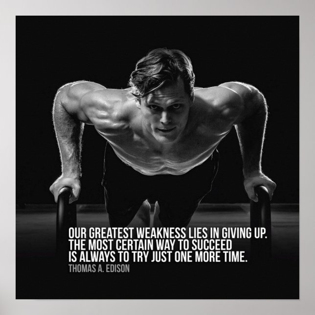 Poster Motivação de Workout (Frente)