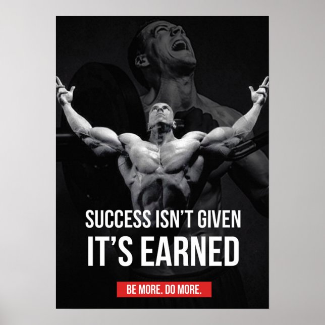 Pôster Motivação de Workout (Frente)