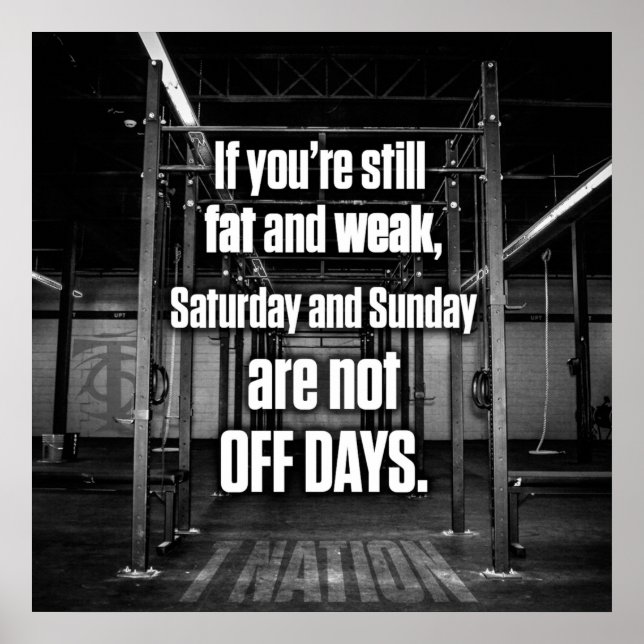 Poster Motivação de Workout (Frente)