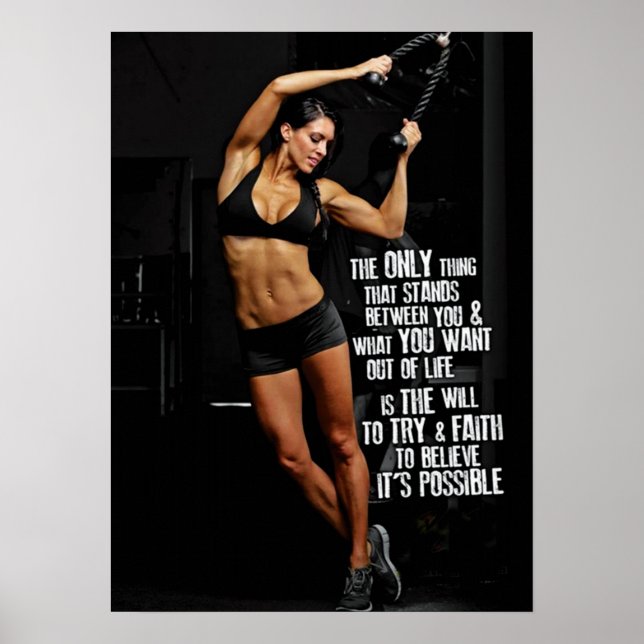 Poster Motivação de Workout (Frente)