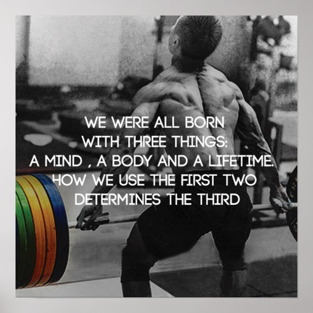 Pôster Motivação de Workout (Frente)