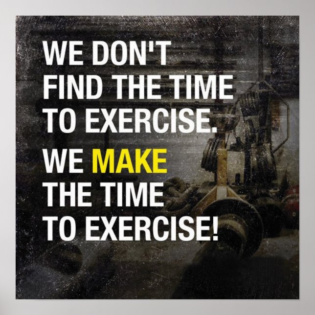 Pôster Motivação de Workout (Frente)
