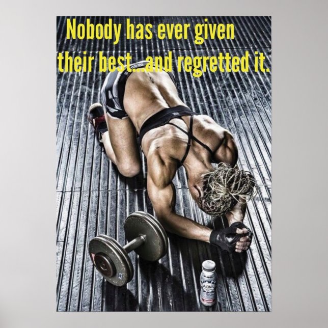Poster Motivação de Workout (Frente)