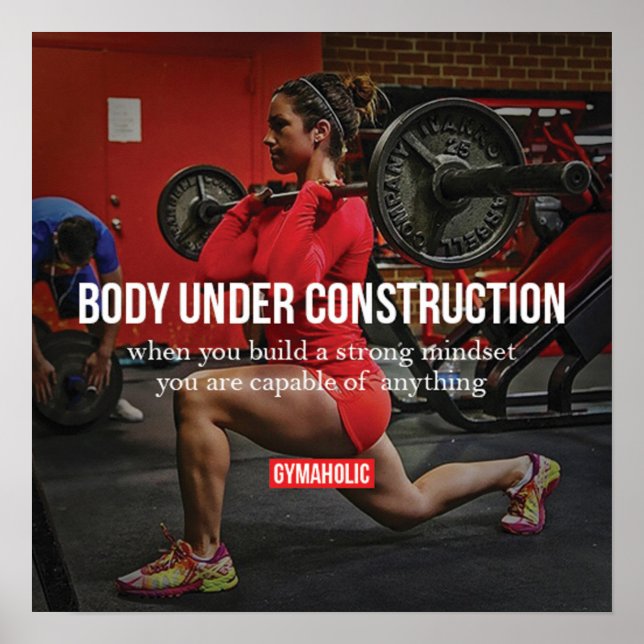 Pôster Motivação de Workout (Frente)