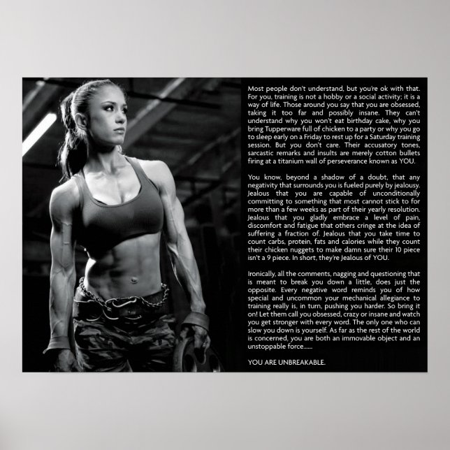 Pôster Motivação de Workout (Frente)