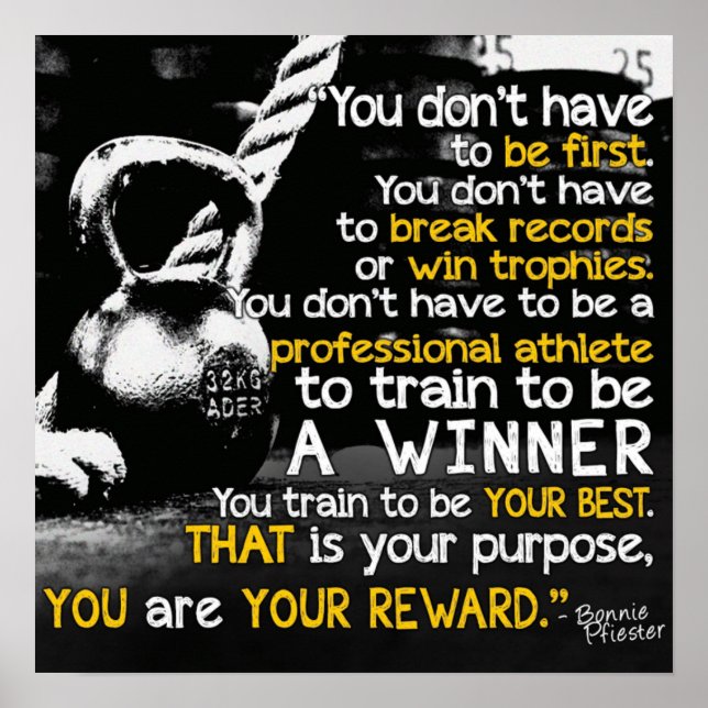 Pôster Motivação de Workout (Frente)