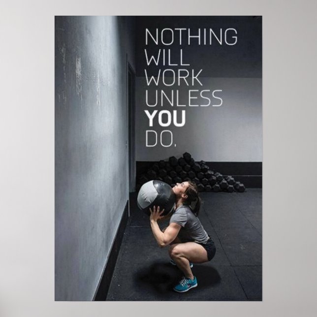 Poster Motivação de Workout (Frente)