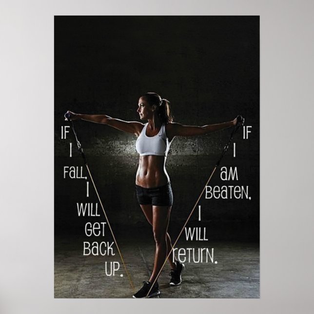 Poster Motivação de Workout (Frente)
