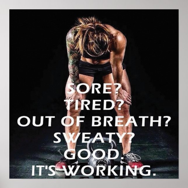 Poster Motivação de Workout (Frente)