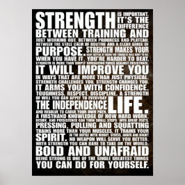 Poster Motivação de Workout