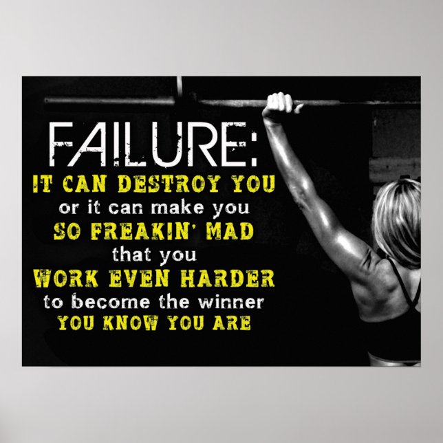 Pôster Motivação de Workout (Frente)