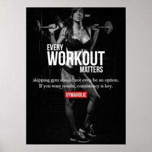 Poster Motivação de Workout