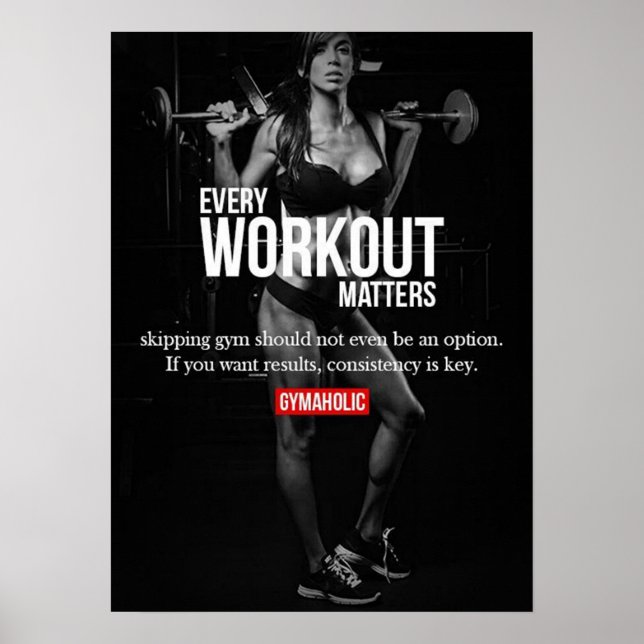 Poster Motivação de Workout (Frente)